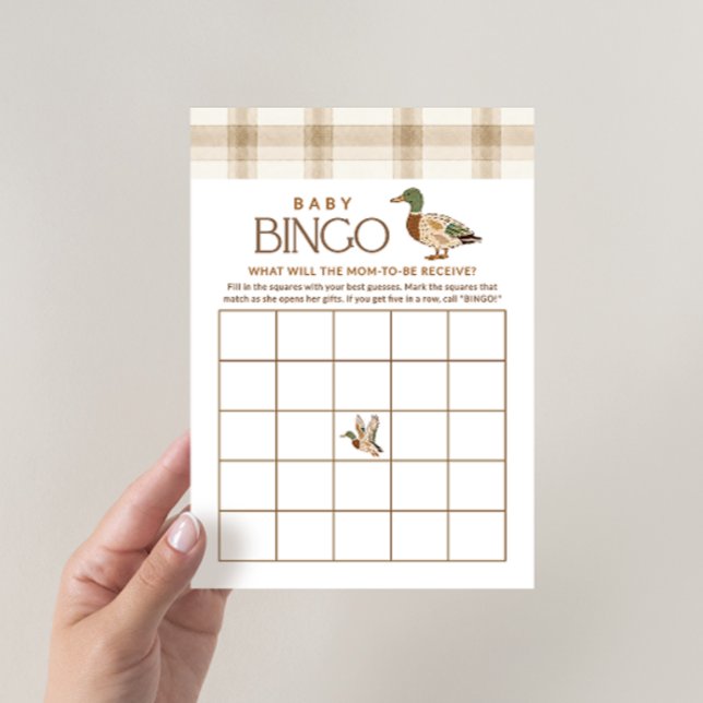 Jeu de bingo pour baby shower sur le thème du cana (Créateur téléchargé)