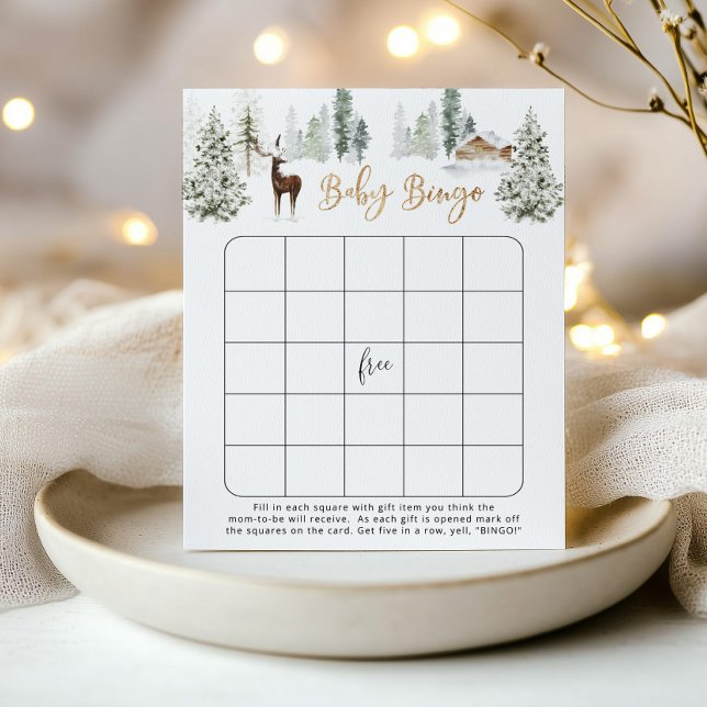 Jeu de bingo pour bébé cerf de forêt (Créateur téléchargé)