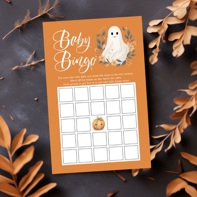 Jeu de Bingo pour Bébé Halloween Fantôme Mignon Do (Créateur téléchargé)