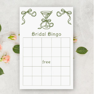 Jeu de bingo pour enterrement de vie de jeune fill