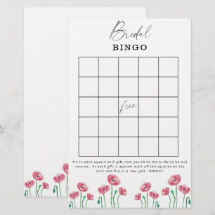 Jeu de bingo pour la fête prénuptiale dans un jard