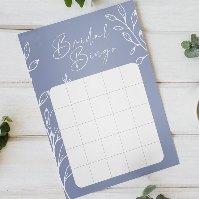 Jeu de Bingo pour la Mariée avec Fleurs de Pervenc (Créateur téléchargé)