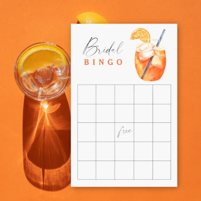 Jeu de bingo pour un mariage avec Aperol Spritz (Créateur téléchargé)