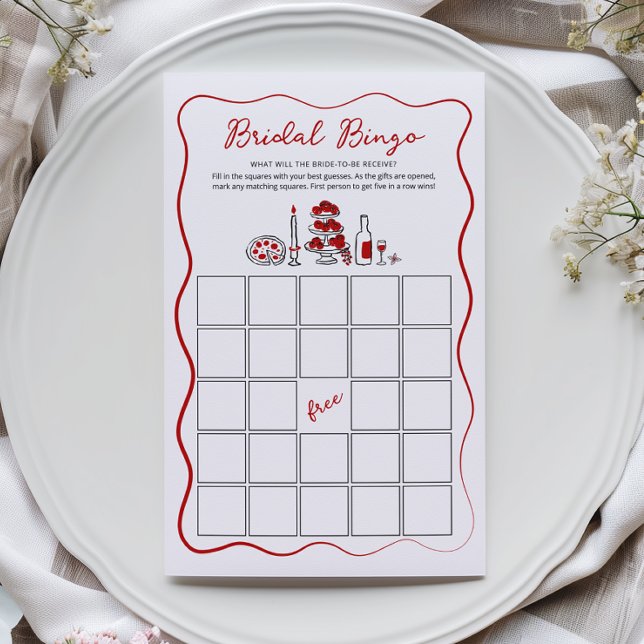 Jeu de bingo pour une douche de mariée That's Amor (Créateur téléchargé)