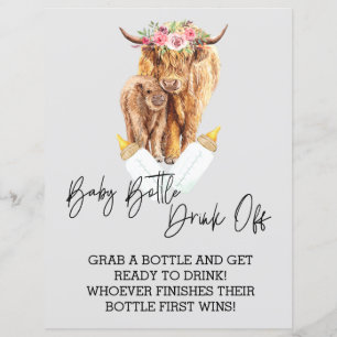 Jeu de boisson au biberon sous la douche Vache des