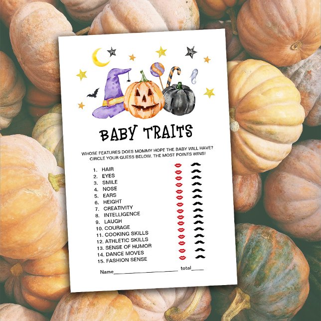 Jeu de caractéristiques de bébé Halloween (Créateur téléchargé)