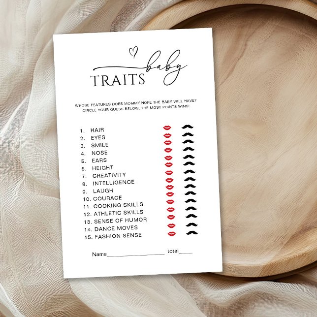 Jeu de caractéristiques de bébé neutre en matière  (Créateur téléchargé)