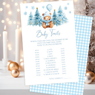 Jeu de caractéristiques de douche de bébé ours en
