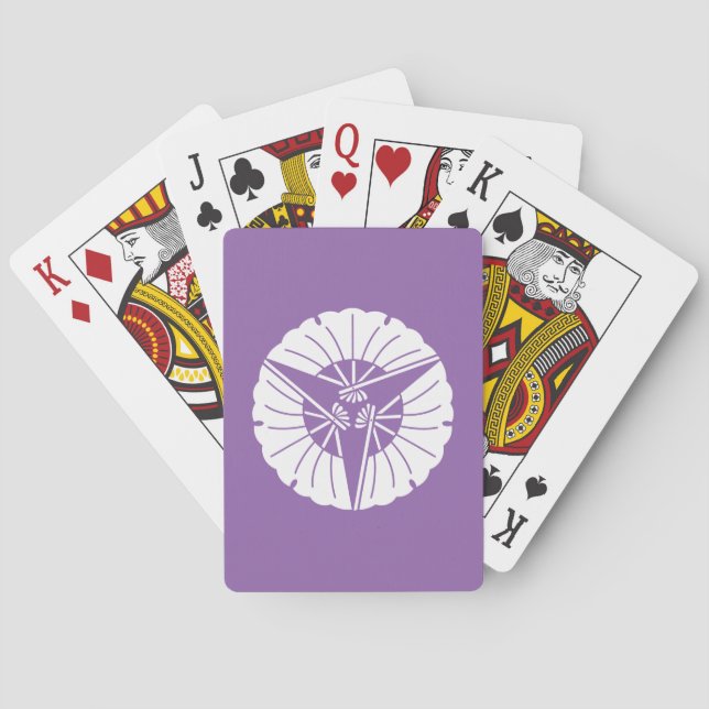 JEU DE CARTES 三つ扇銀杏 (dos)