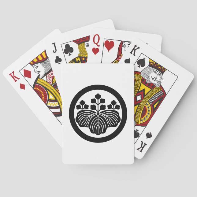 JEU DE CARTES 丸に五三桐 (dos)