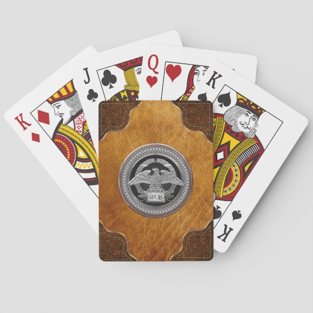 Jeu De Cartes [100] Aigle impérial romain d'argent sur Médaillon (dos)