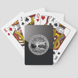 Jeu De Cartes [100] Arbre Celtique de Vie [Argent]