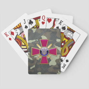 Jeu De Cartes [100] Emblème des forces terrestres ukrainiennes