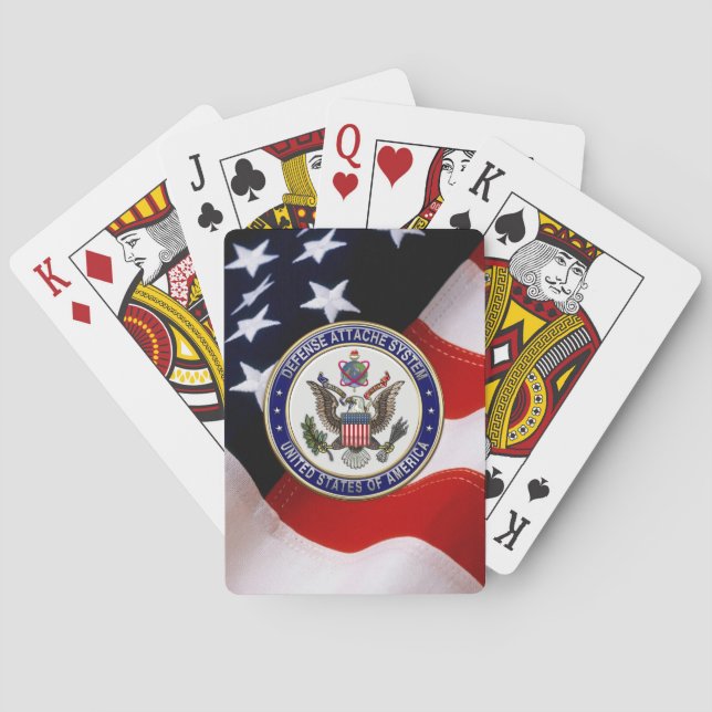 Jeu De Cartes [100] Emblème du système DAS (Defense Attaché Syst (dos)