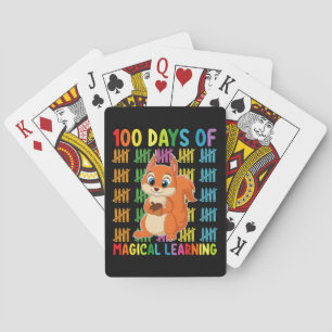 Jeu De Cartes 100 Jours D'Apprentissage Magique École D'Écureuil