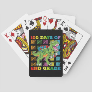Jeu De Cartes 100 Jours De 2E Année T Rex Dinosaur School