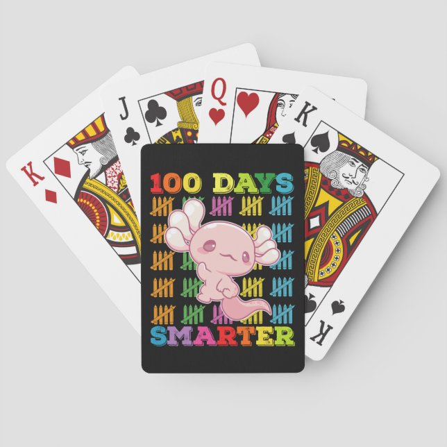 Jeu De Cartes 100 Jours Smarter Axolotl 100e Jour De L'École (dos)