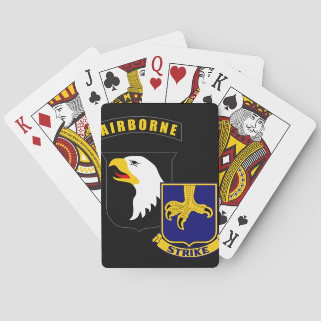 Jeu De Cartes 101e 502e infanterie aéroportée (dos)