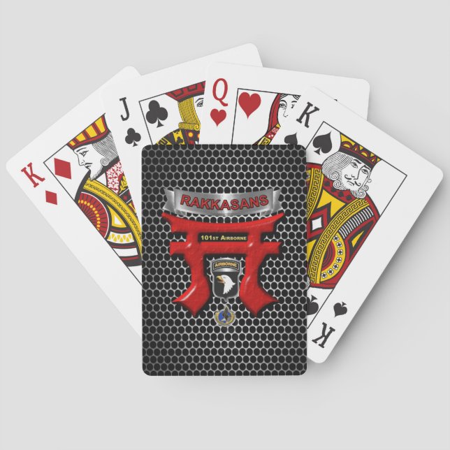 Jeu De Cartes 101e division aéroportée  (dos)