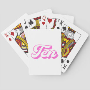 Jeu De Cartes 10e anniversaire Retro Girl