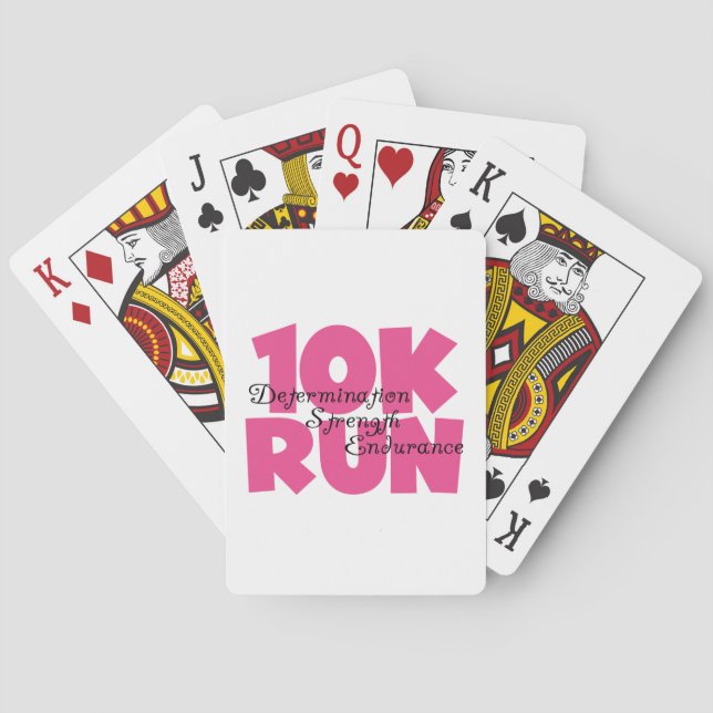 Jeu De Cartes 10K Run Sport Rose (dos)