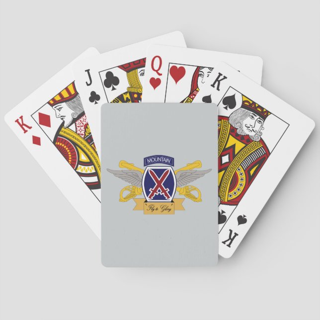 Jeu De Cartes 10th Mountain Division Aviation (AVN) (dos)