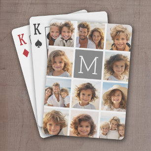 Jeu De Cartes 11 Photo Instagram Collage personnalisé Monogramme