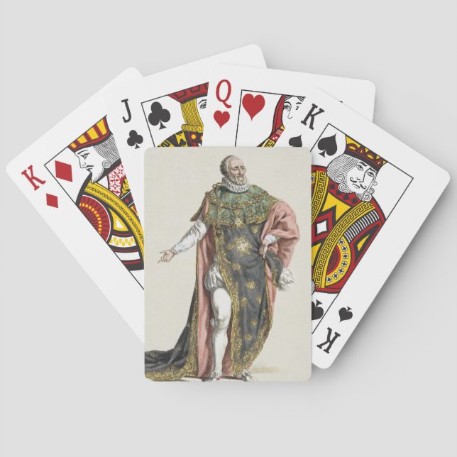 Jeu De Cartes 1553-1610) rois de Henri IV (de la France, de (dos)