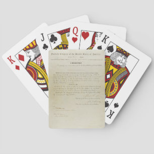 Jeu De Cartes 15ème amendement initial Constitution américaine