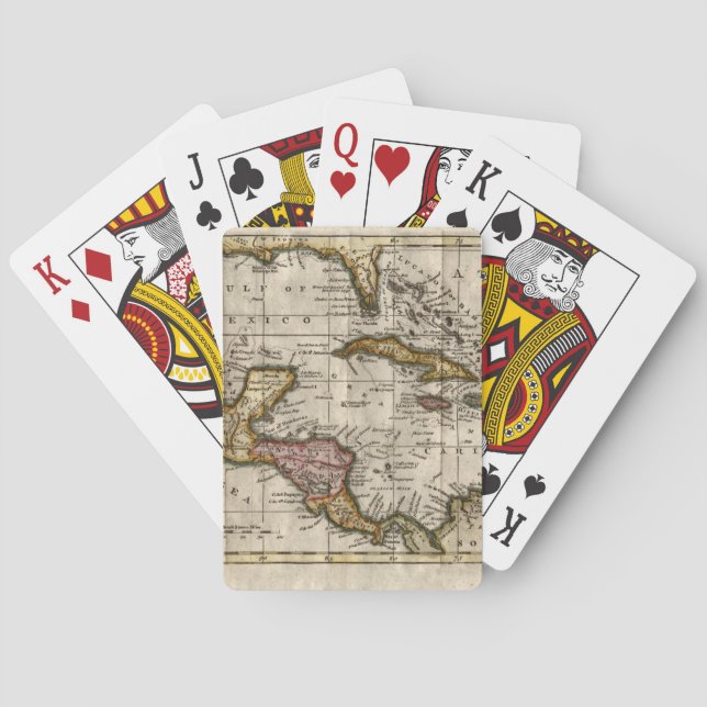 Jeu De Cartes 1790 Carte des Antilles par Dilly et Robinson (dos)