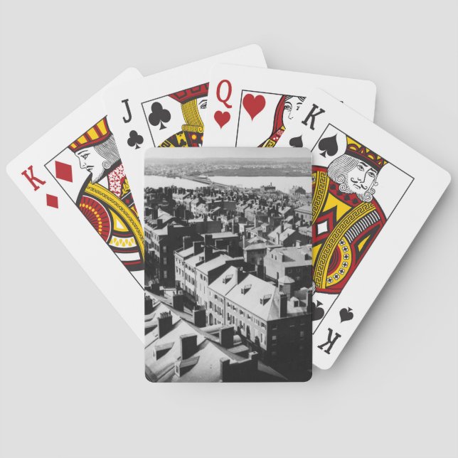 Jeu De Cartes 1859 : La ville de Boston, le Massachusetts (dos)
