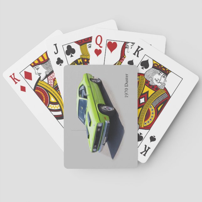 Jeu De Cartes 1970 Duster jouant aux cartes (dos)