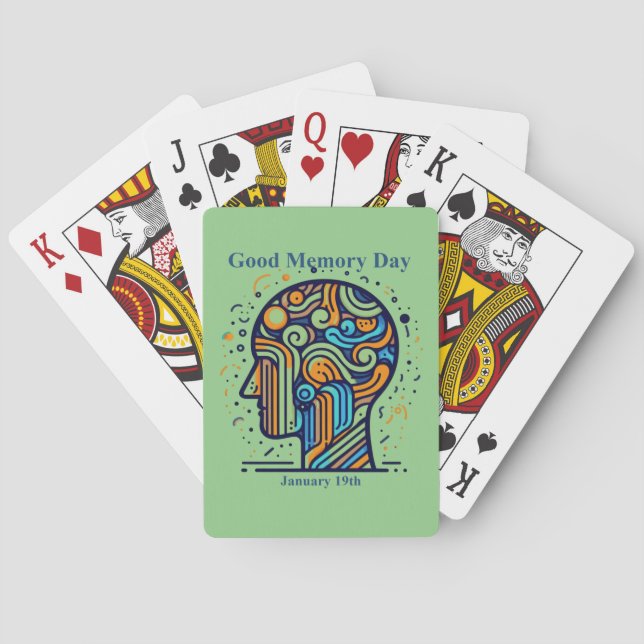 Jeu De Cartes 19 janvier - Bonne journée de mémoire (dos)
