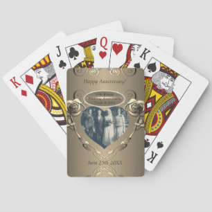 Jeu De Cartes 19ème/8ème anniversaire du Mariage de bronze(coule