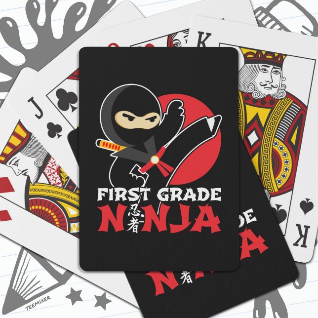 Jeu De Cartes 1ère année Ninja Kick Premier jour Retour à l'écol (Créateur téléchargé)