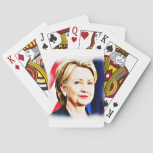 Jeu De Cartes 1ère femme présidente Hillary Clinton 2016_