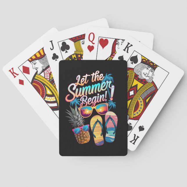 Jeu De Cartes 2025 Laissez l'été commencer 2025 Vacances d'été (dos)