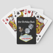 Jeu De Cartes La Fete D Anniversaire Du Casino En Faveur Zazzle Fr