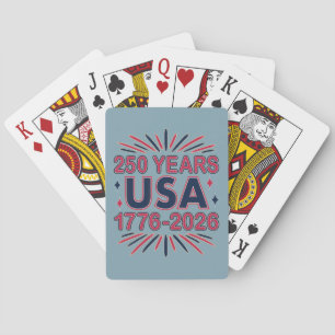 Jeu De Cartes 250 ans USA Semiquinentenaire 1776-2026