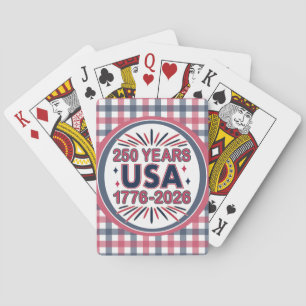 Jeu De Cartes 250 ans USA   Semiquinentenaire 1776-2026