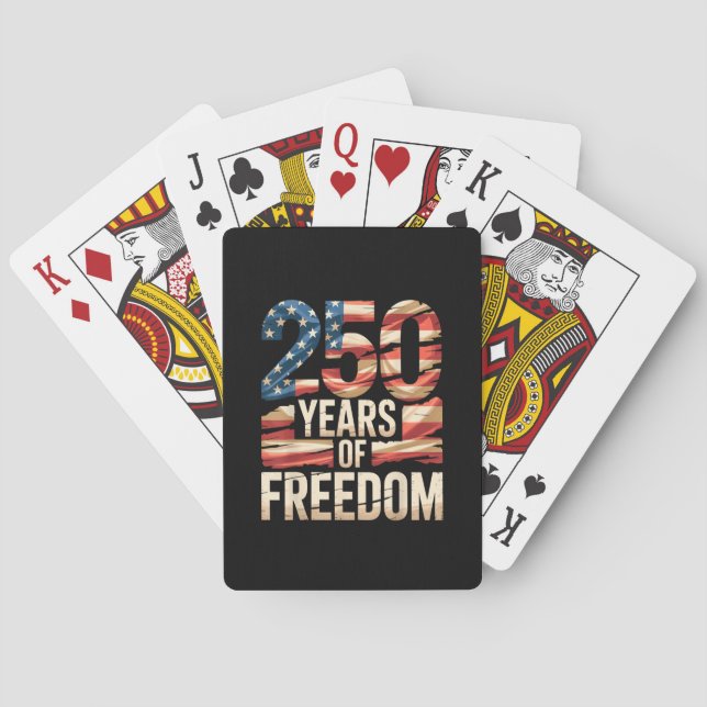 Jeu De Cartes 250 Years of Freedom (dos)