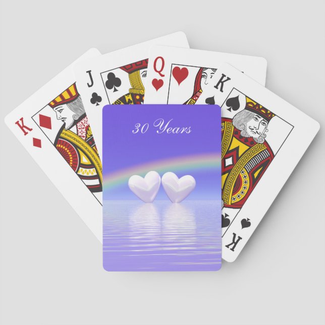 Jeu De Cartes 30e anniversaire Pearl Hearts (dos)