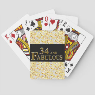 Jeu De Cartes 34e anniversaire 