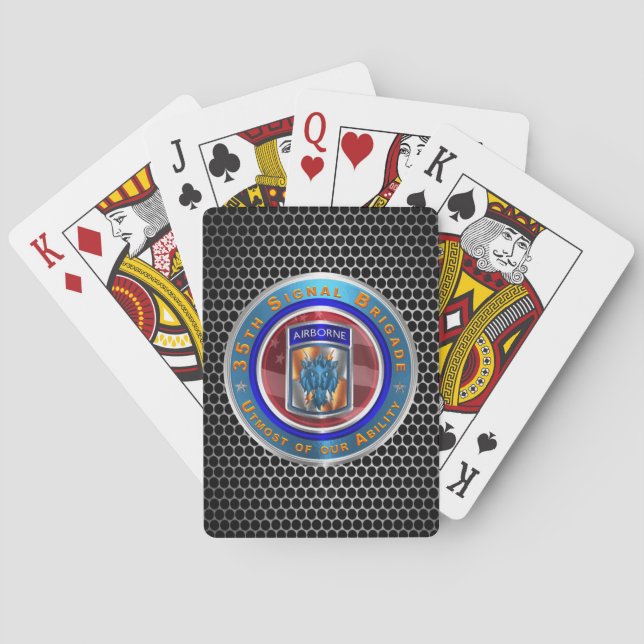 Jeu De Cartes 35e brigade des transmissions aéroportée  (dos)