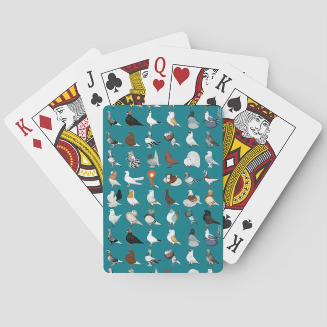 Jeu De Cartes 36 races de pigeons (dos)