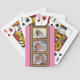 Jeu De Cartes 3 Photo Retro Film Strip rose