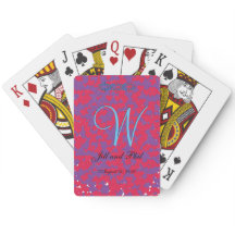 3d Monogramme rouge pourpre coeur multiple