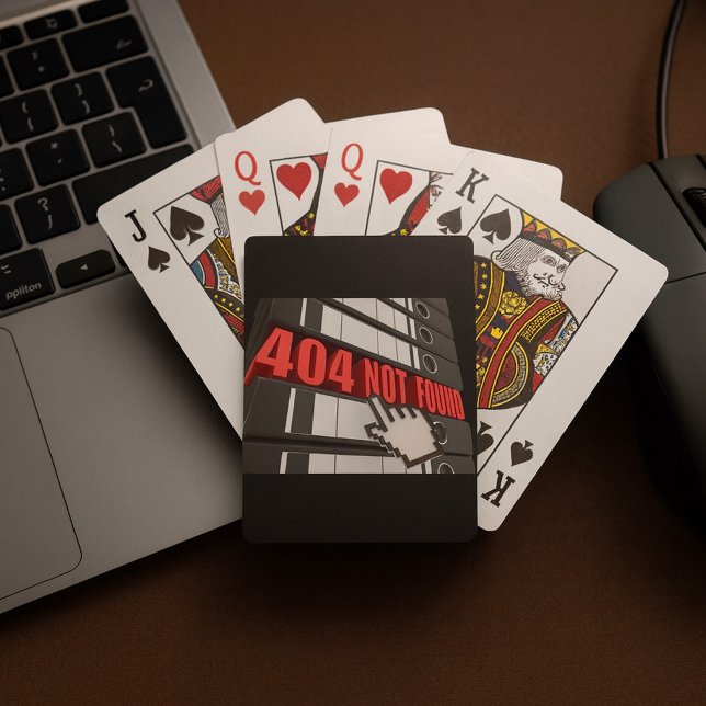 Jeu De Cartes 404 Message d'erreur de site Web introuvable (Créateur téléchargé)