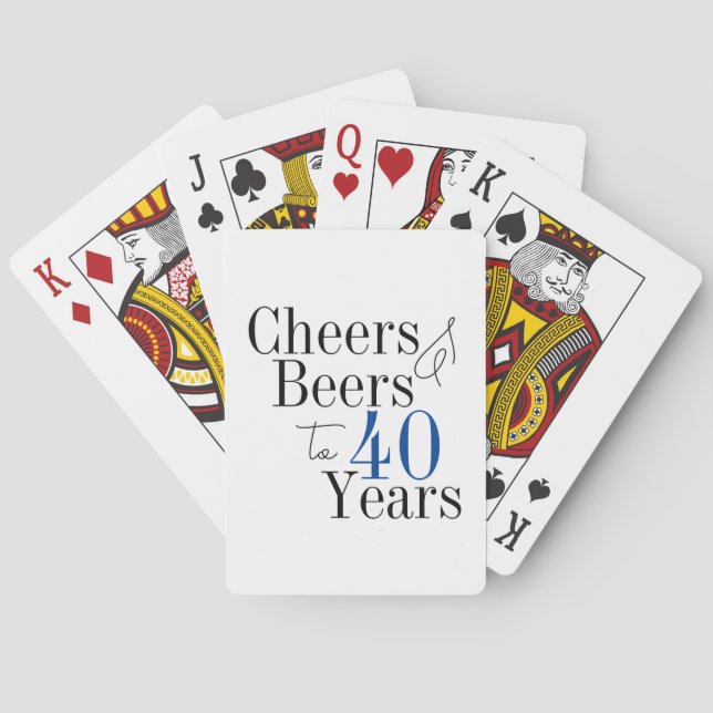 Jeu De Cartes 40e anniversaire Soeurs et bières Mini Fête (dos)