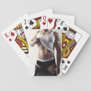 Jeu de 54 cartes homme sexy
